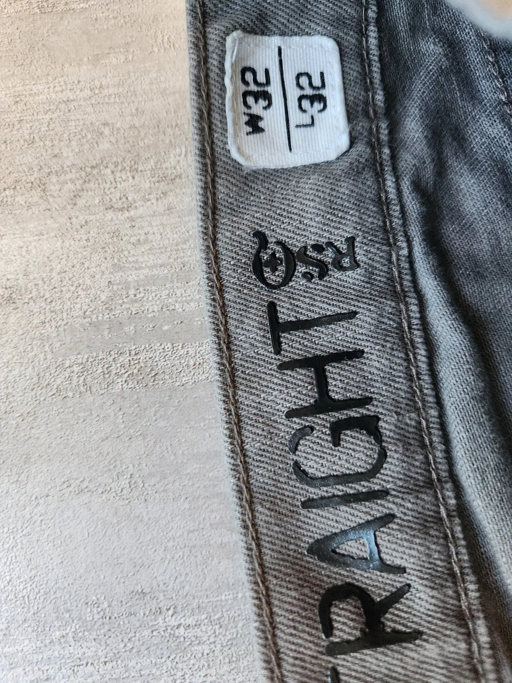 Gray Straight-Leg Pants